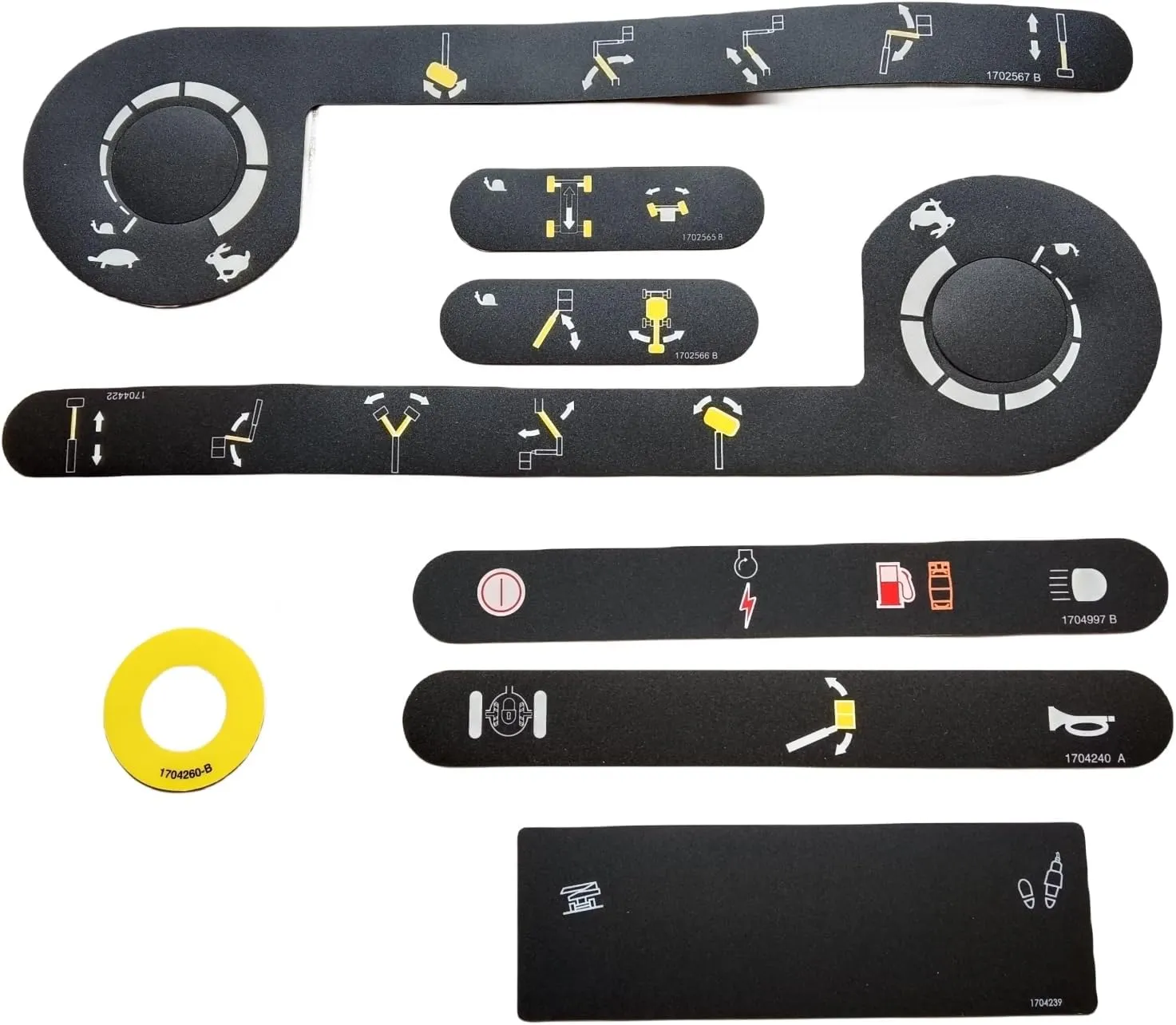 JLG Platform Control Box Decal Kit JLG 2910866 JLG Platform Console Decal JLG Lift Part for JLG Scissor Lift E300AJP M45A E450AJ M600JP
