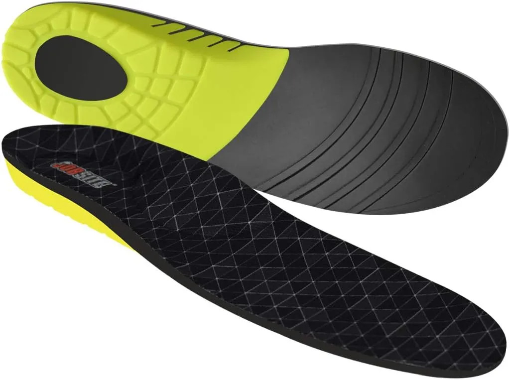 JobSite Power Tuff Anti-Fatigue Support Work Orthotic Insoles - Large