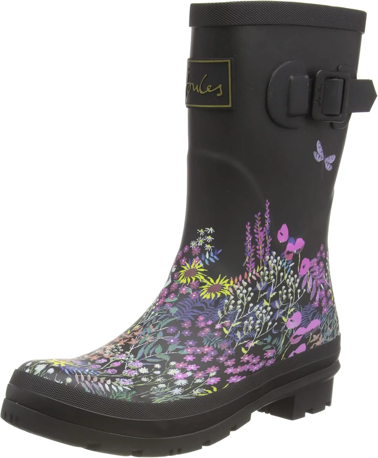 Joules Molly Welly Black Ditsy 10 B (M)