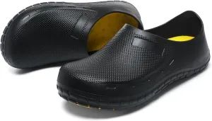 JSWEI Chef Shoes for Men - Professional Oil Water Resistant Nursing Chef Shoe，Non-Slip Safety Working Shoes for Kitchen Garden Bathroom Construction