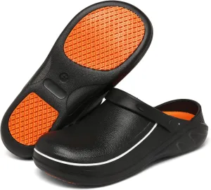 JSWEI Men's Unisex-Adult Kitchen Shoes - Nonslip Water Proof Work Shoes for Men, Women, Nurses, Gardeners, Indoor & Outdoor