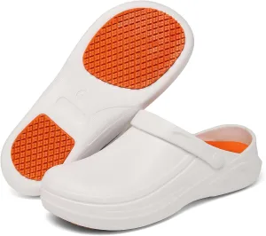 JSWEI Men's Unisex-Adult Kitchen Shoes - Nonslip Water Proof Work Shoes for Men, Women, Nurses, Gardeners, Indoor & Outdoor