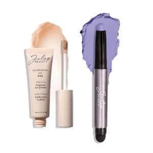 Julep Eyeshadow 101 Longwear Primer and Lavender Matte Eyeshadow Stick Duo Set