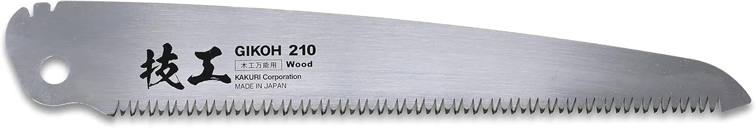 KAKURI Japanese Pull Saw Folding for Woodworking 8-1/4", Foldable Hand Saw for Wood, Timber, Raw Wood, Tree Branch, Razor Sharp Japanese Steel Blade, Made in JAPAN