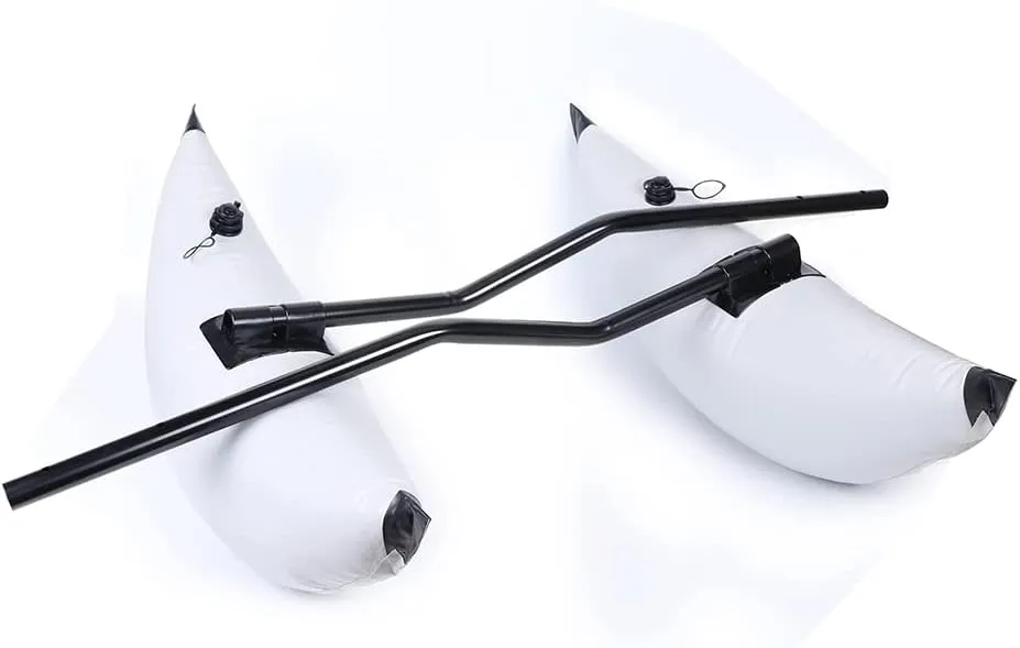 Kayak Float, 2X PVC Inflatable Kayak Outrigger Canoe Stabilizer Kit, Detachable Fishing Boat Float Tube Stabilizers for Marine Boat, Kayak, Canoe