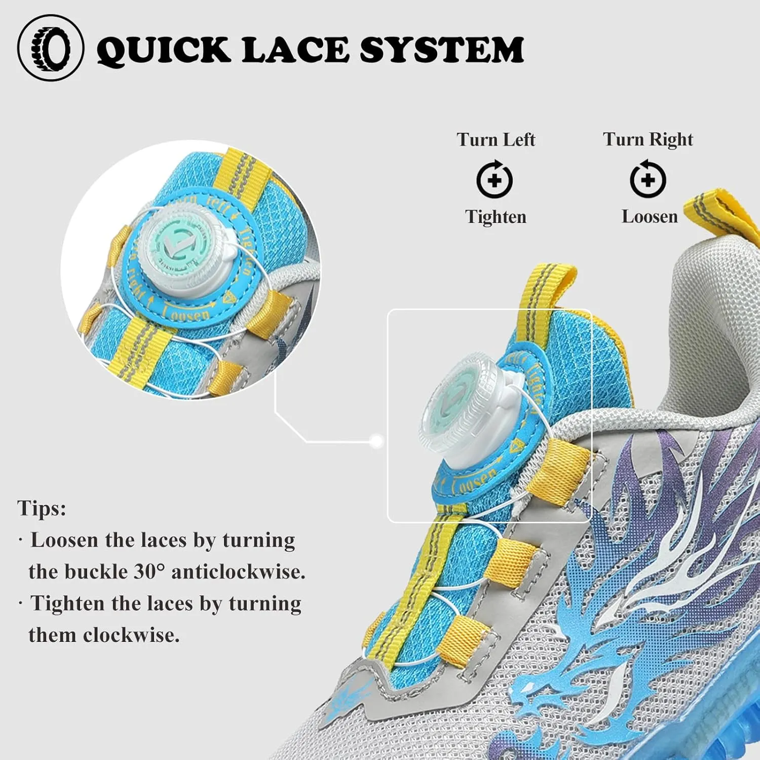 Kids Sneakers Boys Girls Running Tennis Shoes Athletic Sports Casual