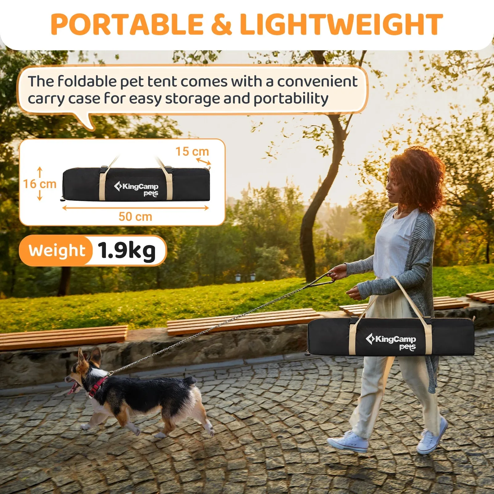 Kingcamp Foldable Dog Tent Outdoor