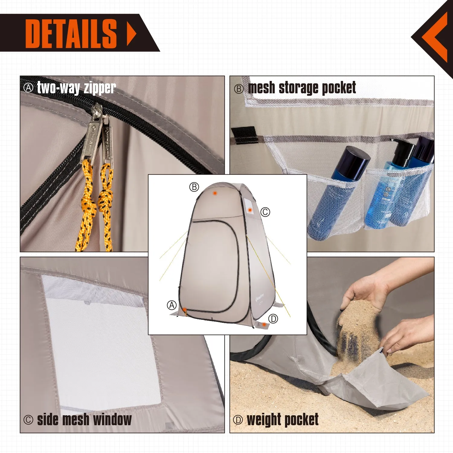 KingCamp Portable Showers & Privacy Enclosures