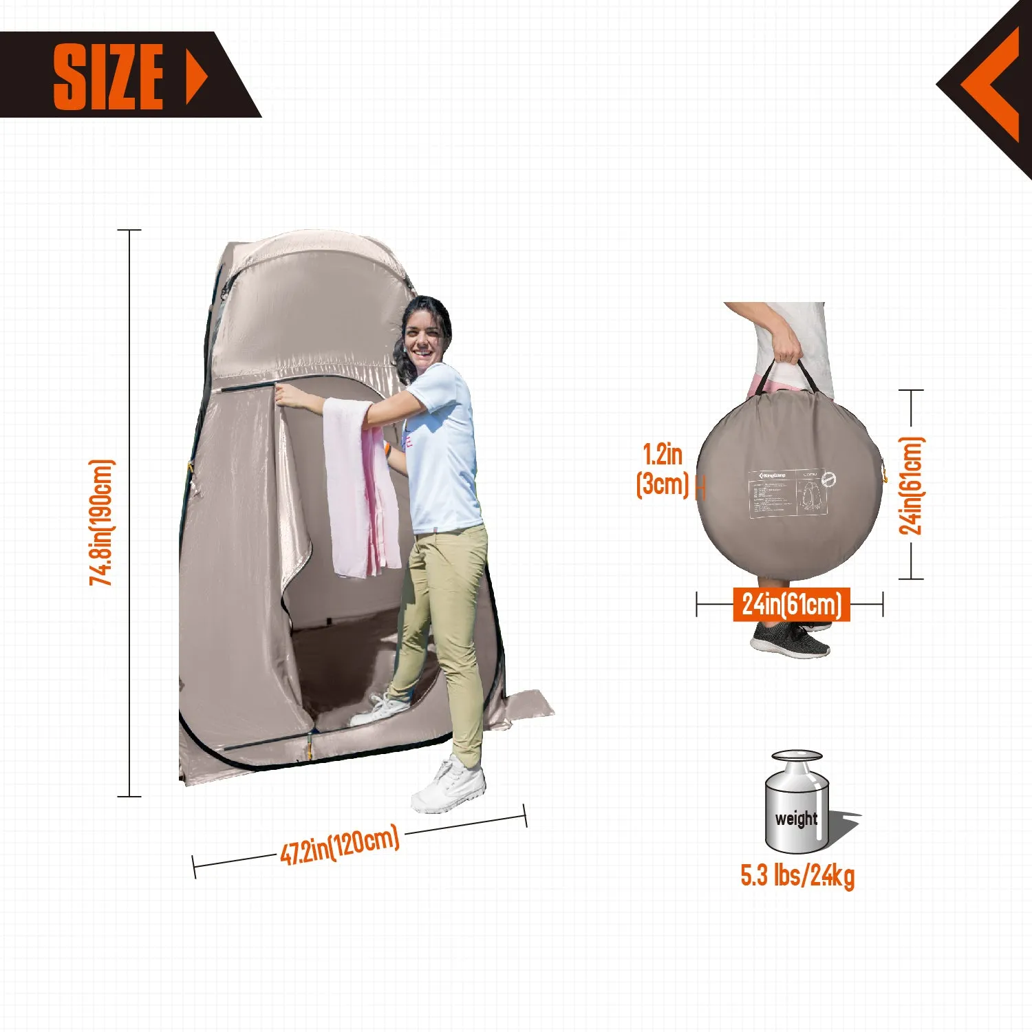 KingCamp Portable Showers & Privacy Enclosures