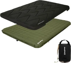 KingCamp Self Inflating Sleeping Pad for Camping Ultra Thick Double Single Foam Mattress High R Value Camping Air Pad Mat, Multi Colors & Sizes