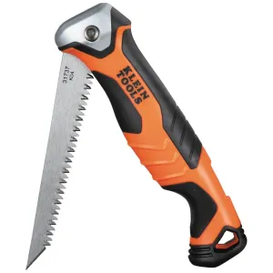 Klein Tools 31737 Folding Jab Saw/Drywall Saw, Hand Saw with Lockback at 180 and 125 Degrees and Tether Hole