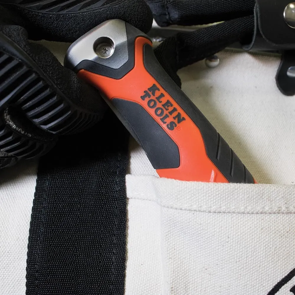 Klein Tools 31737 Folding Jab Saw/Drywall Saw, Hand Saw with Lockback at 180 and 125 Degrees and Tether Hole