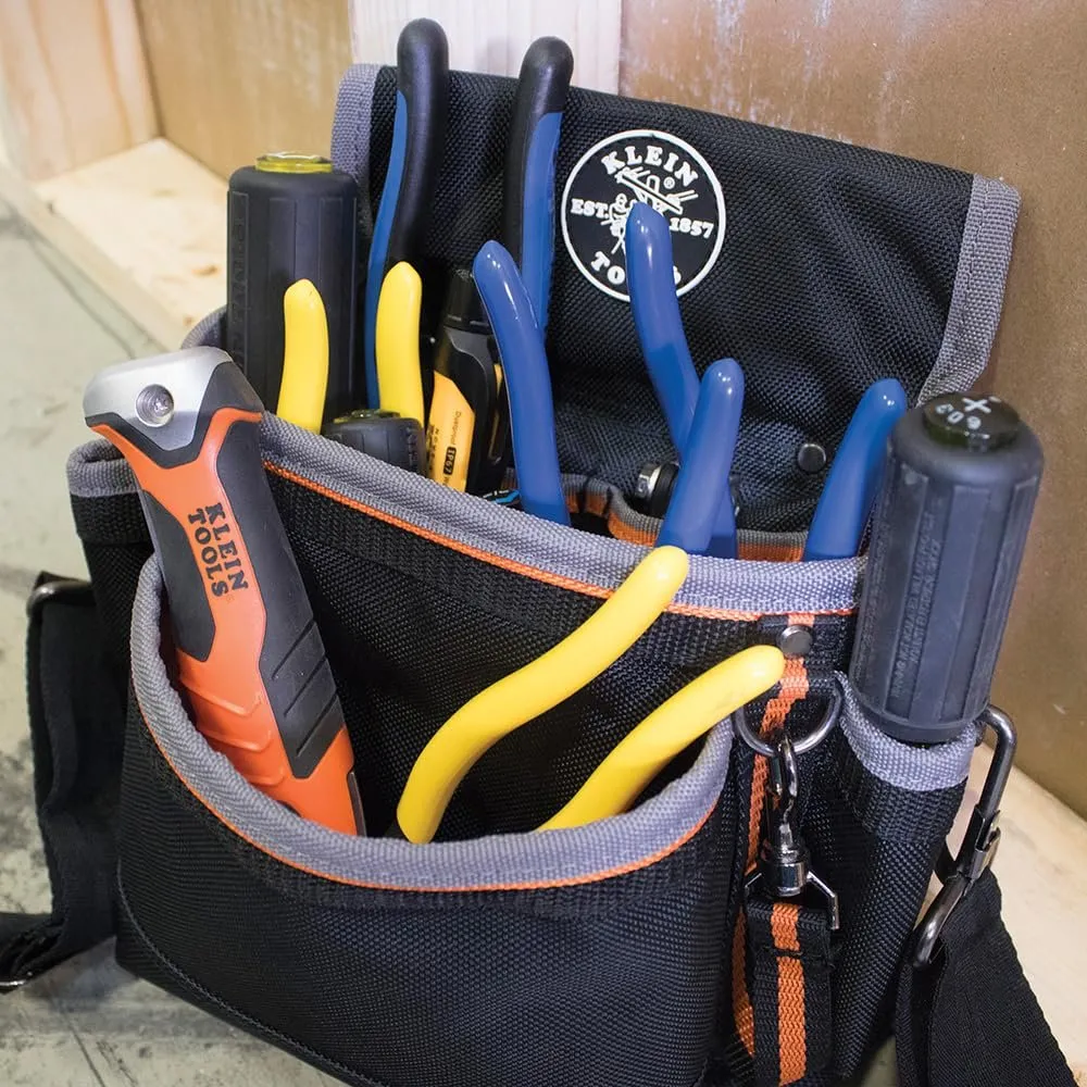 Klein Tools 31737 Folding Jab Saw/Drywall Saw, Hand Saw with Lockback at 180 and 125 Degrees and Tether Hole