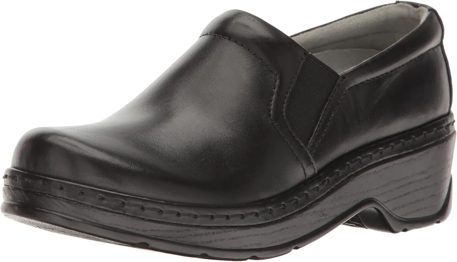 Klogs Footwear Naples Women's Shoes - Premium Nursing Shoes for Superior Comfort & Stability - Slip-Resistant Outsoles, Supportive Insoles, Lightweight Design Black Full Grain Size 8 Wide US