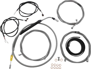 LA CHOPPERS Cable Kit - 15" - 17" Ape Hanger Handlebars - ABS - Stainless LA-8056KT3-16