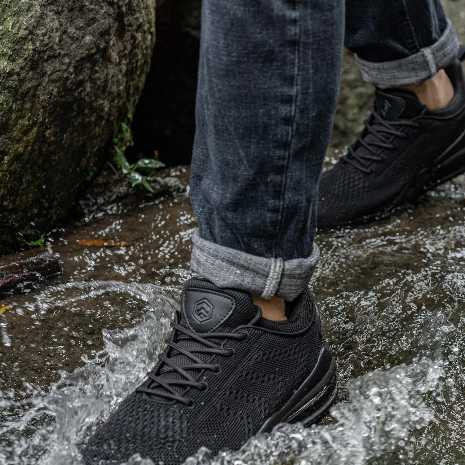 LARNMERN Mens Non Slip Work Shoes Slip On Water Resistant Walking Sneakers Zapatos Trabajo Waterproof Food Service Chef Kitchen