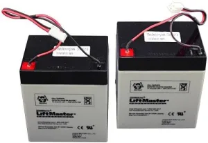 LiftMaster 041B0591 Battery Replacement kit - ONLY 475LM BBU Systtem- Complete kit Includes: (2) 12V, 4.5AH Batteries - NOT A Replacement for 485LM