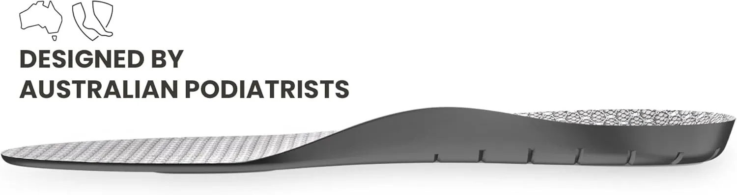 Lightfeet Slimfit Support Insoles: Optimal Support, Fit, & Comfort for Slim-Fit Shoes | Designed by Australian Podiatrists | Boost Muscle Efficiency, Reduce Joint Stress & Impact – M