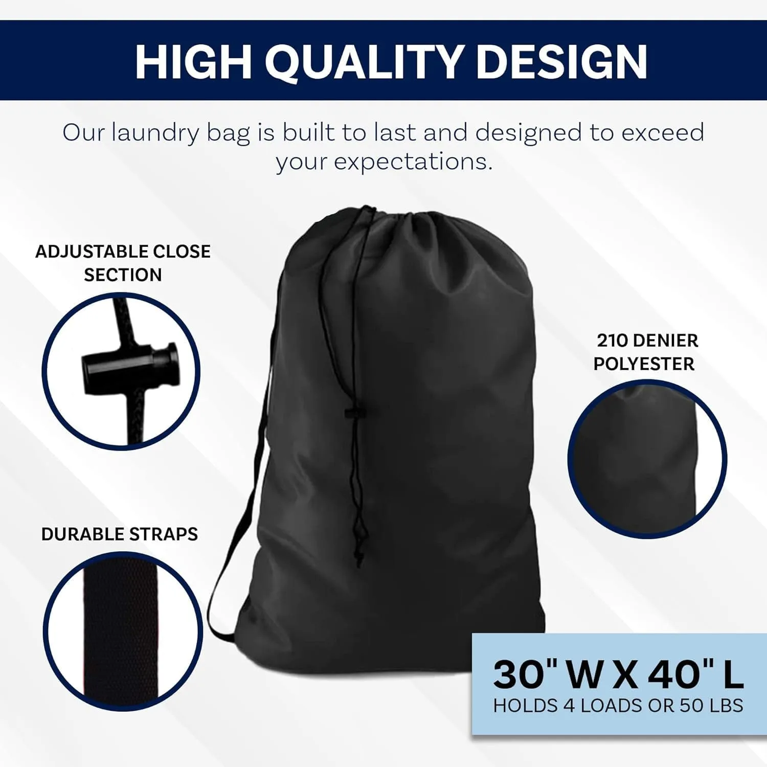 LIME GREEN Summer Camp Bag Heavy Duty w/Shoulder Strap by Ultra Essentials, XXL 30" X 40" Tear Resistant Laundry Bags, Dorm Hamper, Camping Tent, Sports Ball, Clothes, Yarn Storage