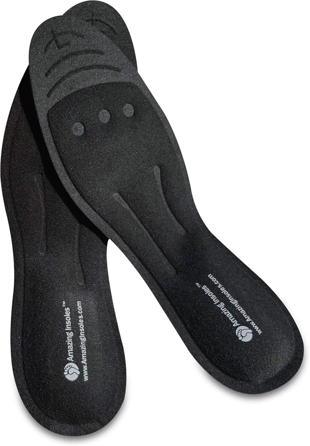 Liquid Massaging Orthotic Shoe Insoles - Foot Pain Relief and Arch Support - Glycerin Filled - Shock Absorbing Foot Massage for Plantar Fasciitis - Women's 7-8