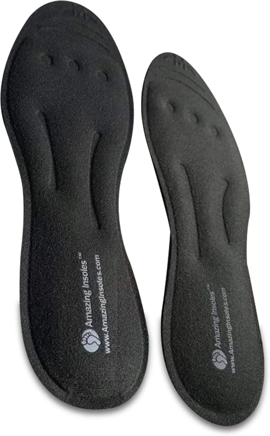 Liquid Massaging Orthotic Shoe Insoles - Foot Pain Relief and Arch Support - Glycerin Filled - Shock Absorbing Foot Massage for Plantar Fasciitis - Women's 7-8