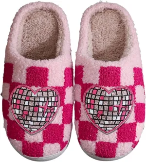 LNERIP Slippers Winter Womens Mens Fluffy Plush Slippers Animals Cute Cartoon House Slippers Cuddly Warm Shoes Indoor Outdoor Girls Women
