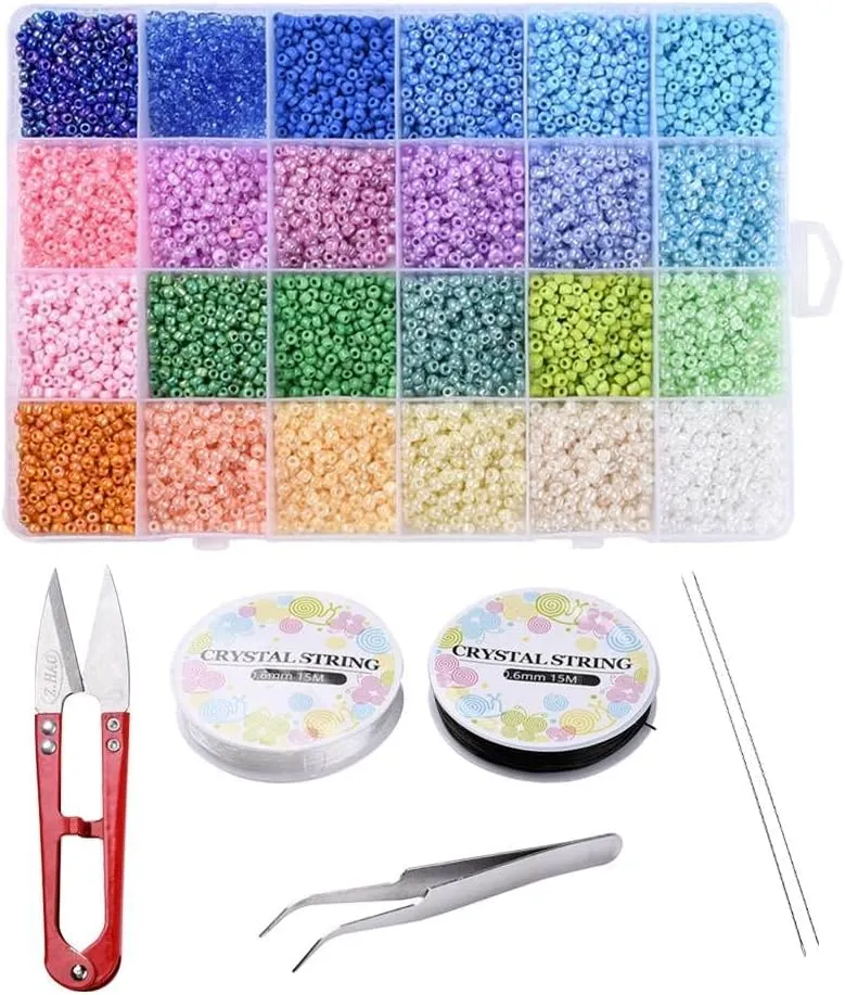 Locsanity Loc Sprinkles Complete Installation Kit Glass Beads - Locs, Sisterlocks, Dreadlocks, Microlocks, Dreads (Complete Kit)