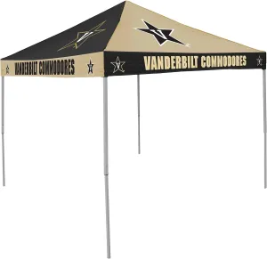 Logo Brands NCAA Vanderbilt Commodores 9 x 9 Foot Pinwheel Tailgating Canopy, Multicolor, One Size