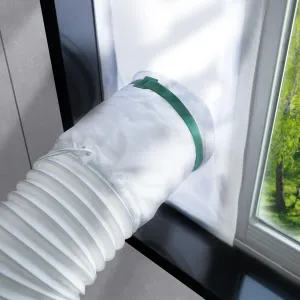 Loviga Portable Air Conditioner Window Kit, Window Vent Kit Seal Kit for Portable Air Conditioner Dryer, 10x40~64 Inch Length Adjustable 2022 Upgraded 100% Sealing Waterproof Easy to Install