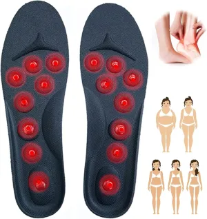 Magnetic Insoles, Acupressures Insoles for Weight Loss, Acupressures Magnetic Insoles for Women & Men, Reflexology Insoles, Orthopedic Massage Insoles,S,1 Pair