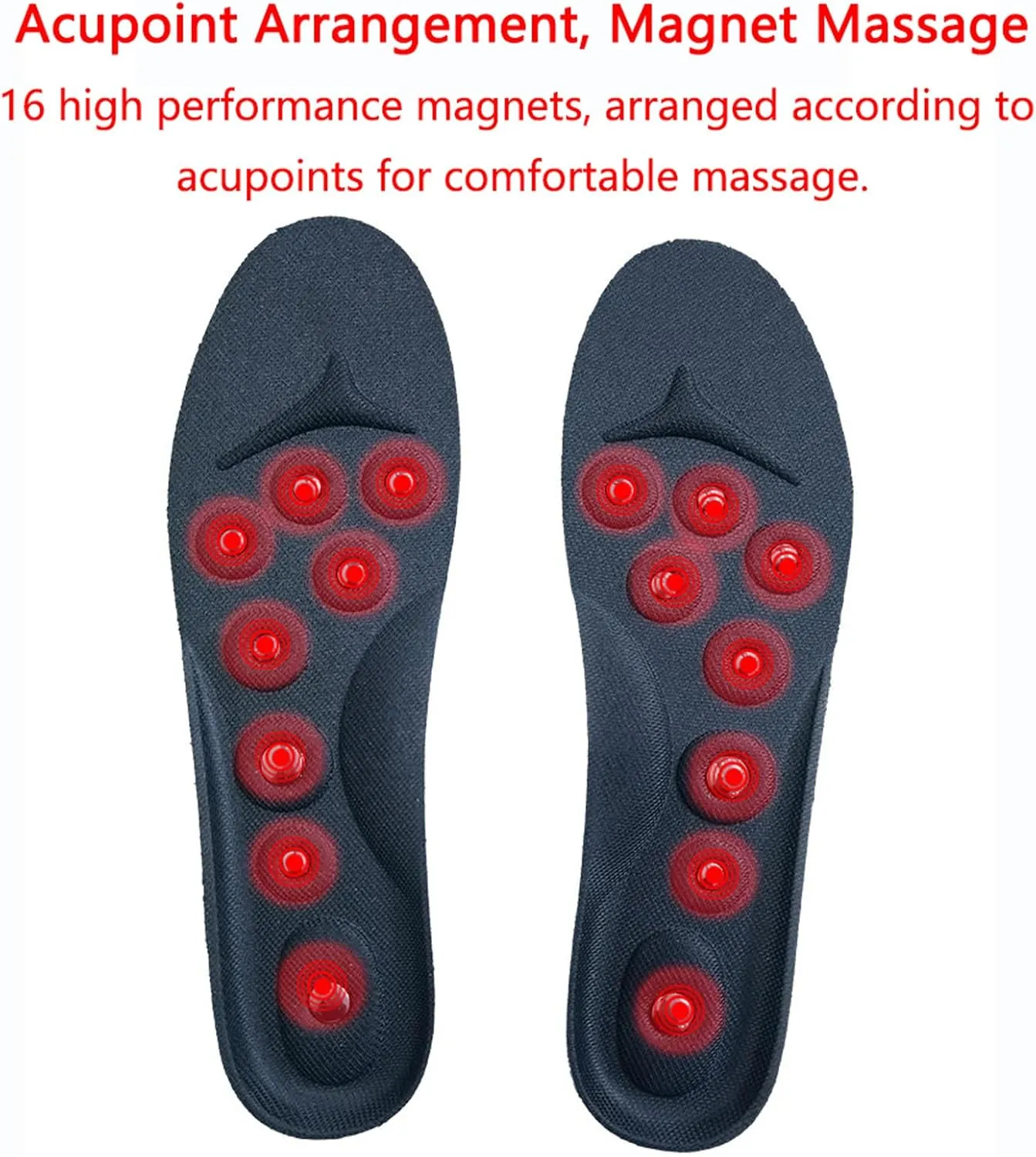 Magnetic Insoles, Acupressures Insoles for Weight Loss, Acupressures Magnetic Insoles for Women & Men, Reflexology Insoles, Orthopedic Massage Insoles,S,1 Pair