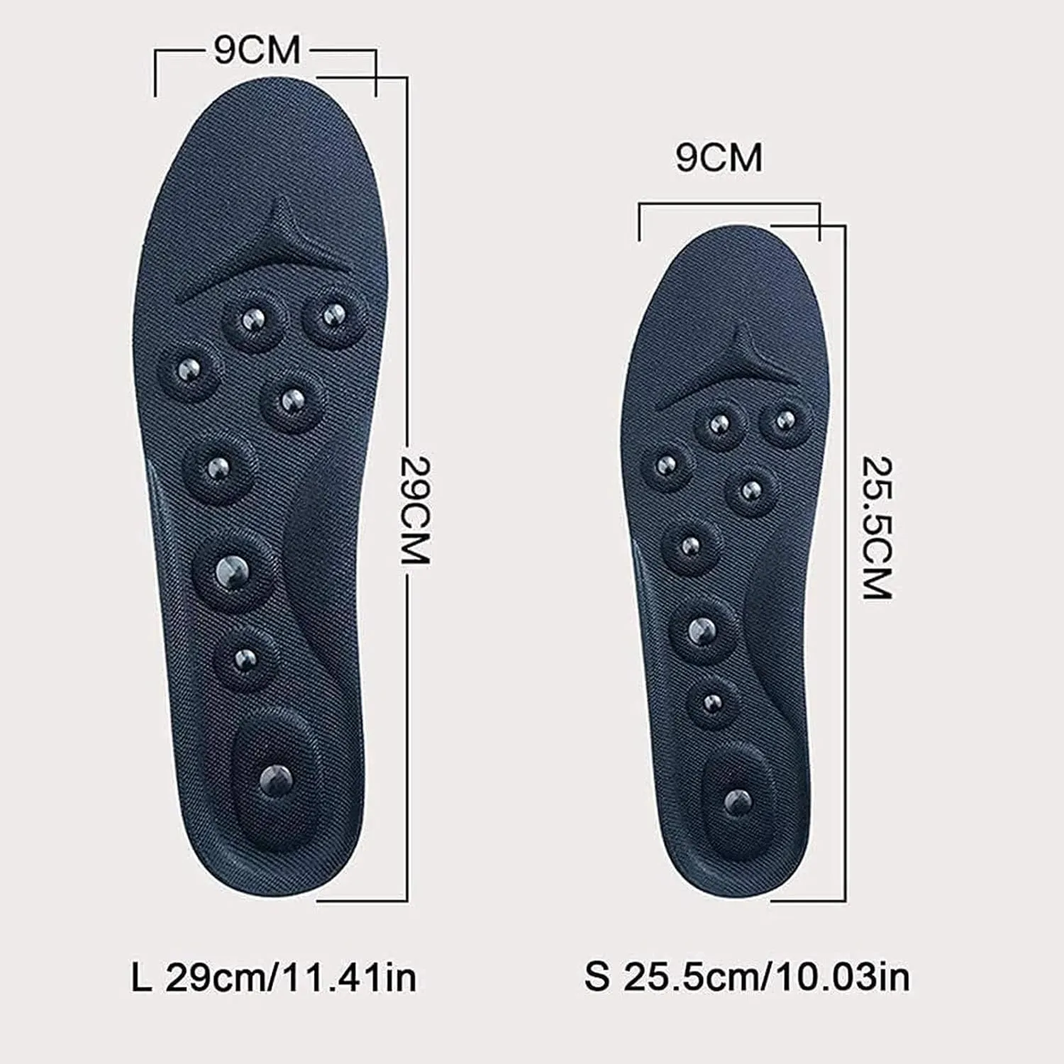 Magnetic Insoles, Acupressures Insoles for Weight Loss, Acupressures Magnetic Insoles for Women & Men, Reflexology Insoles, Orthopedic Massage Insoles,S,1 Pair