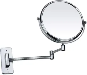 Makeup Mirror 3X Magnifying Beauty Mirror Rotating 6- inch Cosmetic Mirror Folding Vanity Mirror Bathroom Wall Hanging
