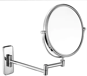 Makeup Mirror 8 Inch 10X Enlarged Bathroom Wall Hanging Double-Sided Folding Vanity Mirror Beauty Mirror, Silver