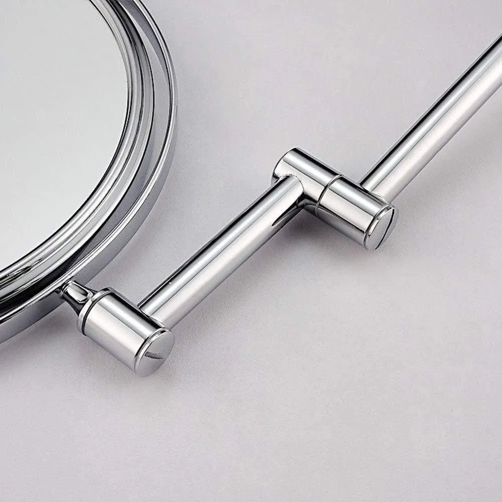 Makeup Mirror Bathroom Vanity Mirror 6 Inch Folding Vanity Mirror 7X Magnifying Beauty Mirror Wall Mount Telescopic