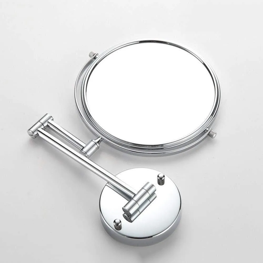 Makeup Mirror Bathroom Vanity Mirror 6 Inch Folding Vanity Mirror 7X Magnifying Beauty Mirror Wall Mount Telescopic