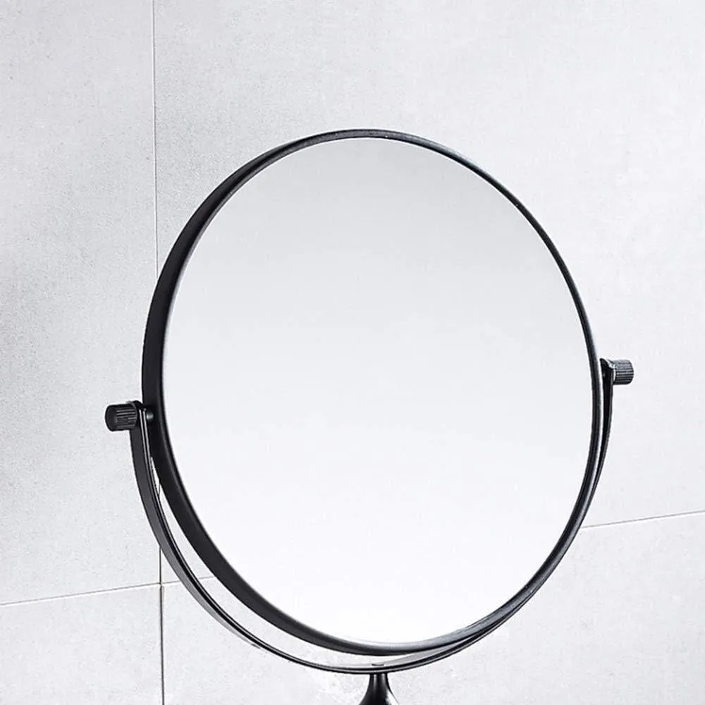 Makeup Mirror Space Aluminum Beauty Mirror 8 Inch Wall-Mounted Folding Double-Sided Telescopic 3X Magnification