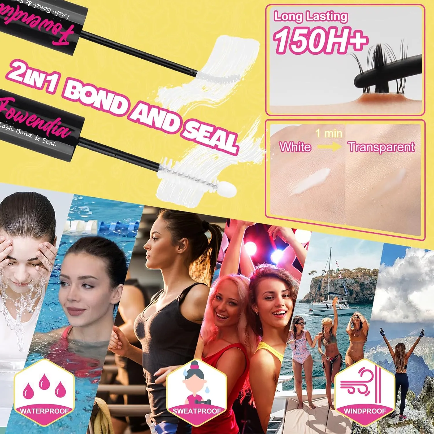 Manga Lash Clusters Kit 8-18mm Eyelash Clusters DIY Lash Extension Kit Waterproof Anime Lashes Ultra-Thin Invisible Band 0.3mm Individual Cluster Eyelash Extensions, California Sunset-Kit