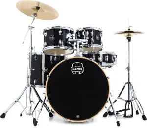 Mapex Venus VE5294FTC 5-piece Rock Complete Drum Set - Black Galaxy Sparkle