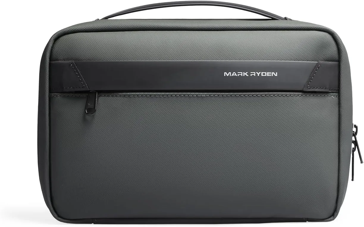 MARK RYDEN Toiletry Bag for Men, Travel Toiletry Organizer Dopp Kit Water-resistant Shaving Bag for Toiletries Accessories (Green)
