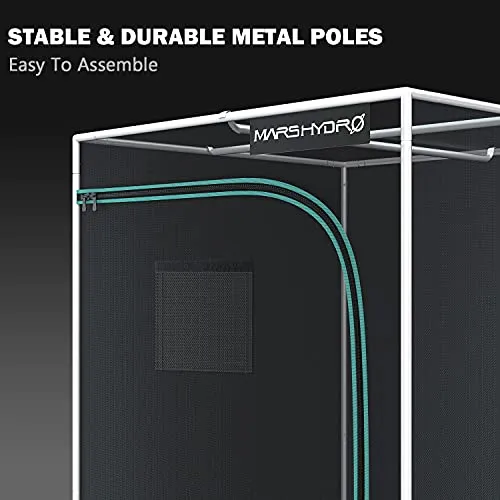 MARS HYDRO 3x3 Grow Tent, 36"x36"x71" Reflective MylarGrow Tents with Removable Floor Tray View Window for Indoor Plant Growing Room for TS1000/FC3000/FC-E3000