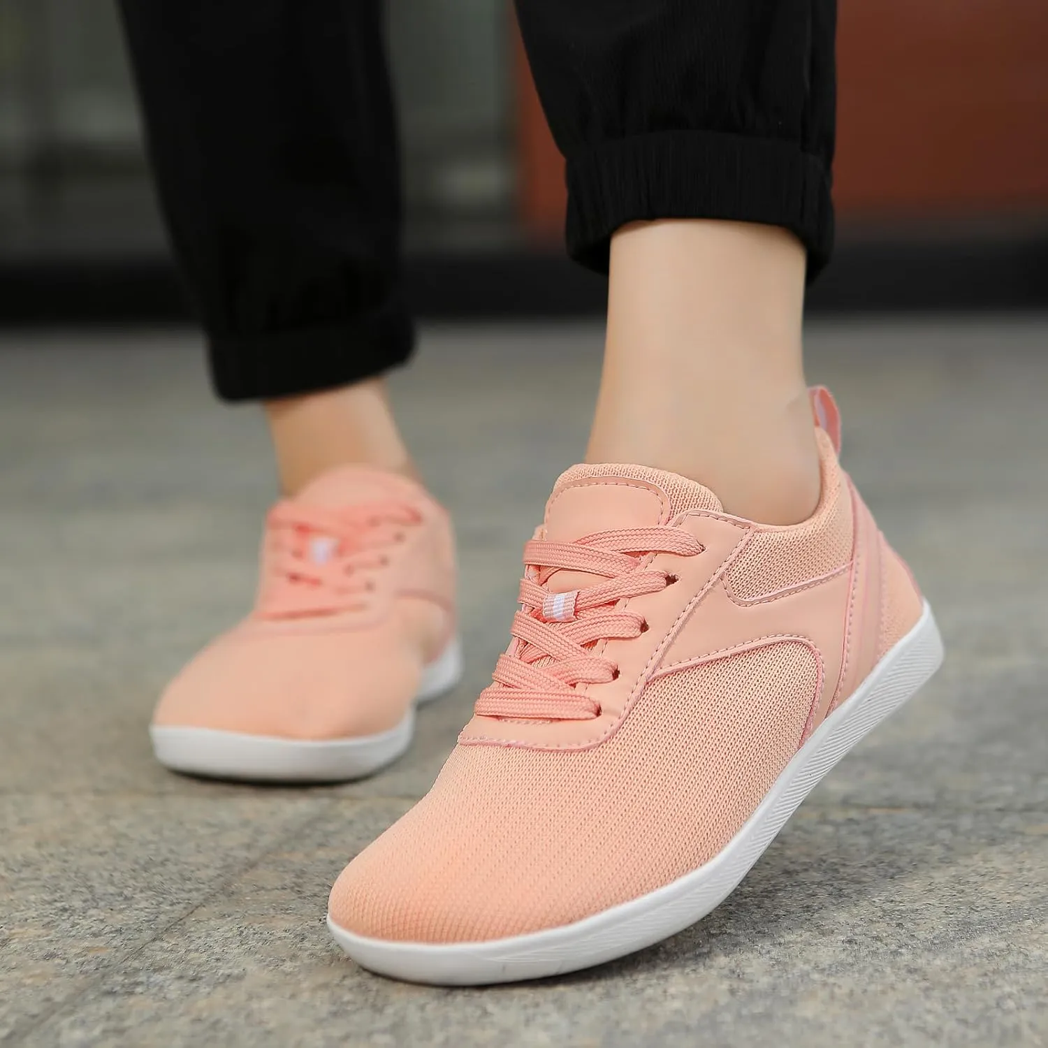 Men's and Women's Fashionable Casual and Comfortable Walking Shoes Couple Knitted Breathable Barefoot Sports Shoes Anti Slip Soft Sole Casual Shoes