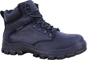 Mens Non Slip Steel Toe Work Shoes with 2 Different Insoles Waterproof & Oil Resistant ASTM F2413