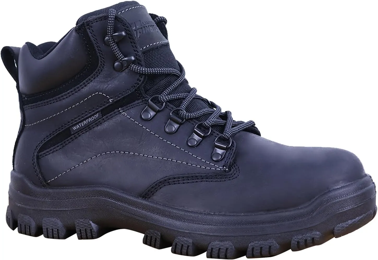 Mens Non Slip Steel Toe Work Shoes with 2 Different Insoles Waterproof & Oil Resistant ASTM F2413