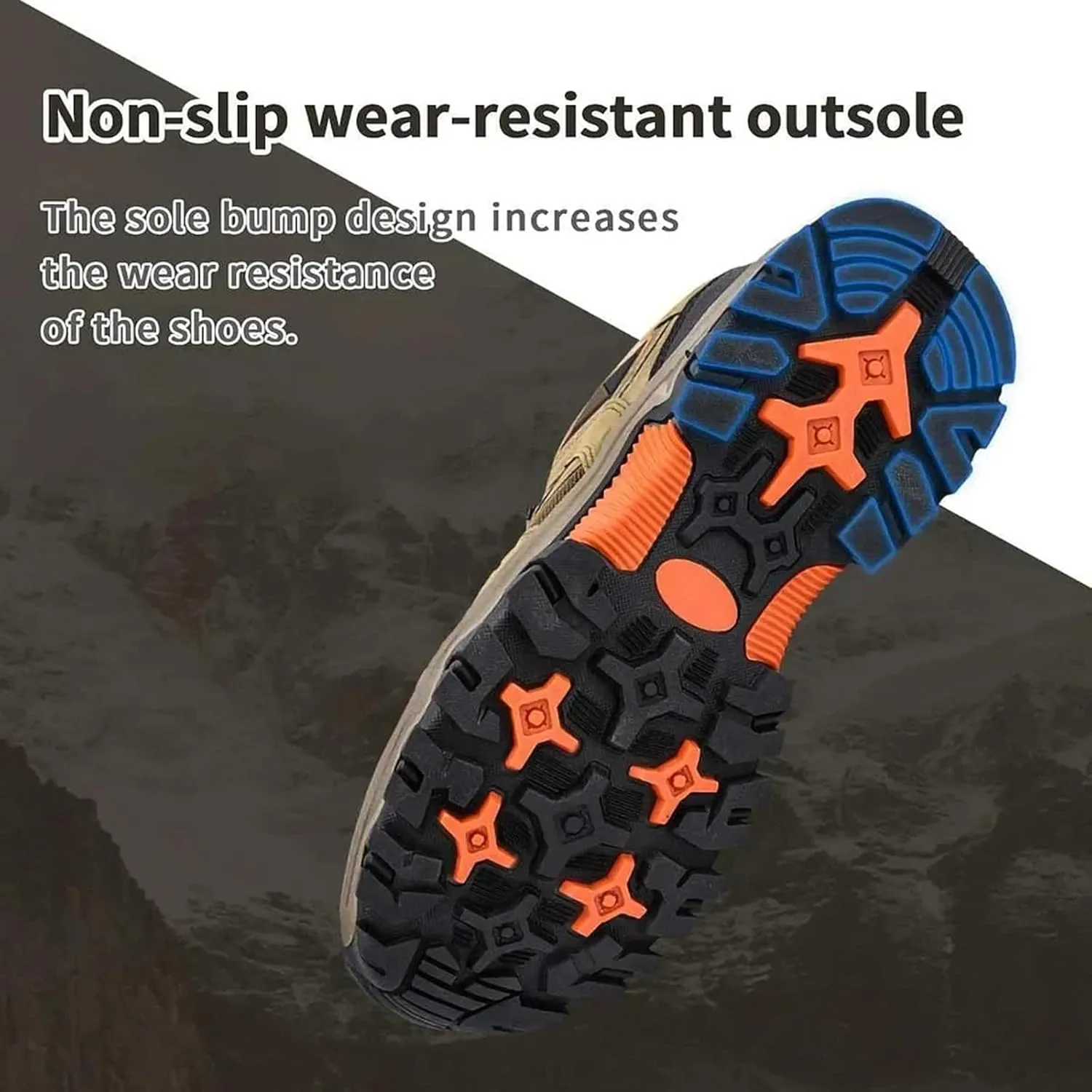 Men's Outdoor Lightweight Breathable Orthopedic Hiking Shoes,Hike Balance Orthopedic Walking Shoes,Non-Slip Comfort Slip-On Oorthopedic Hiking Sneakers