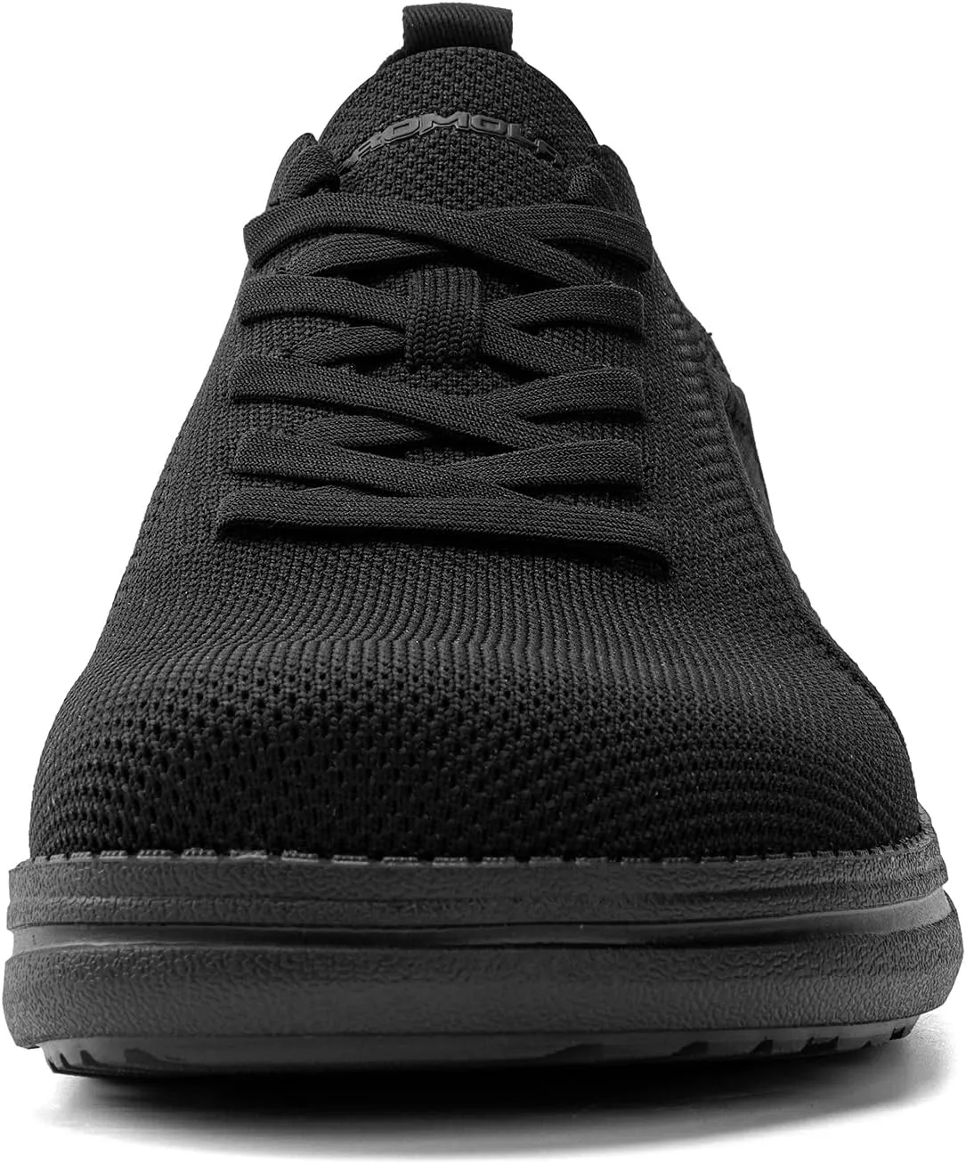 Men's Wide Toe Box Casual Dress Shoes - Black, US Men's Sizes - Mesh, Lace-Up, Round Toe, Casual, Walking, All-Season, Athletic Shoes