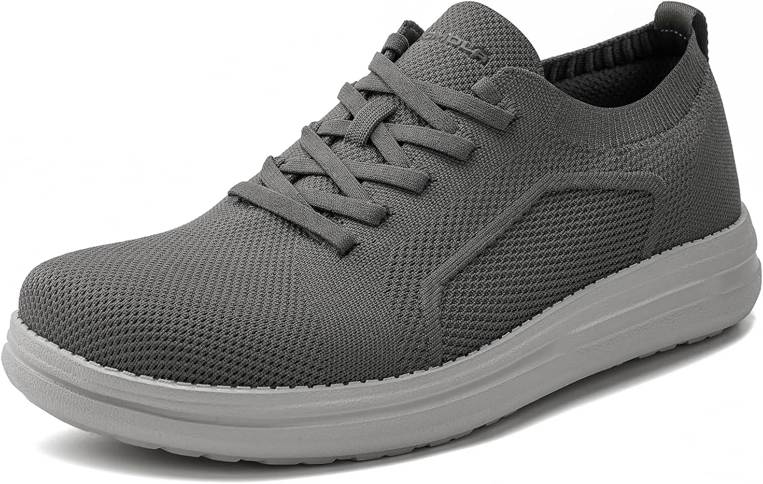 Men's Wide Toe Box Casual Dress Shoes - Black, US Men's Sizes - Mesh, Lace-Up, Round Toe, Casual, Walking, All-Season, Athletic Shoes