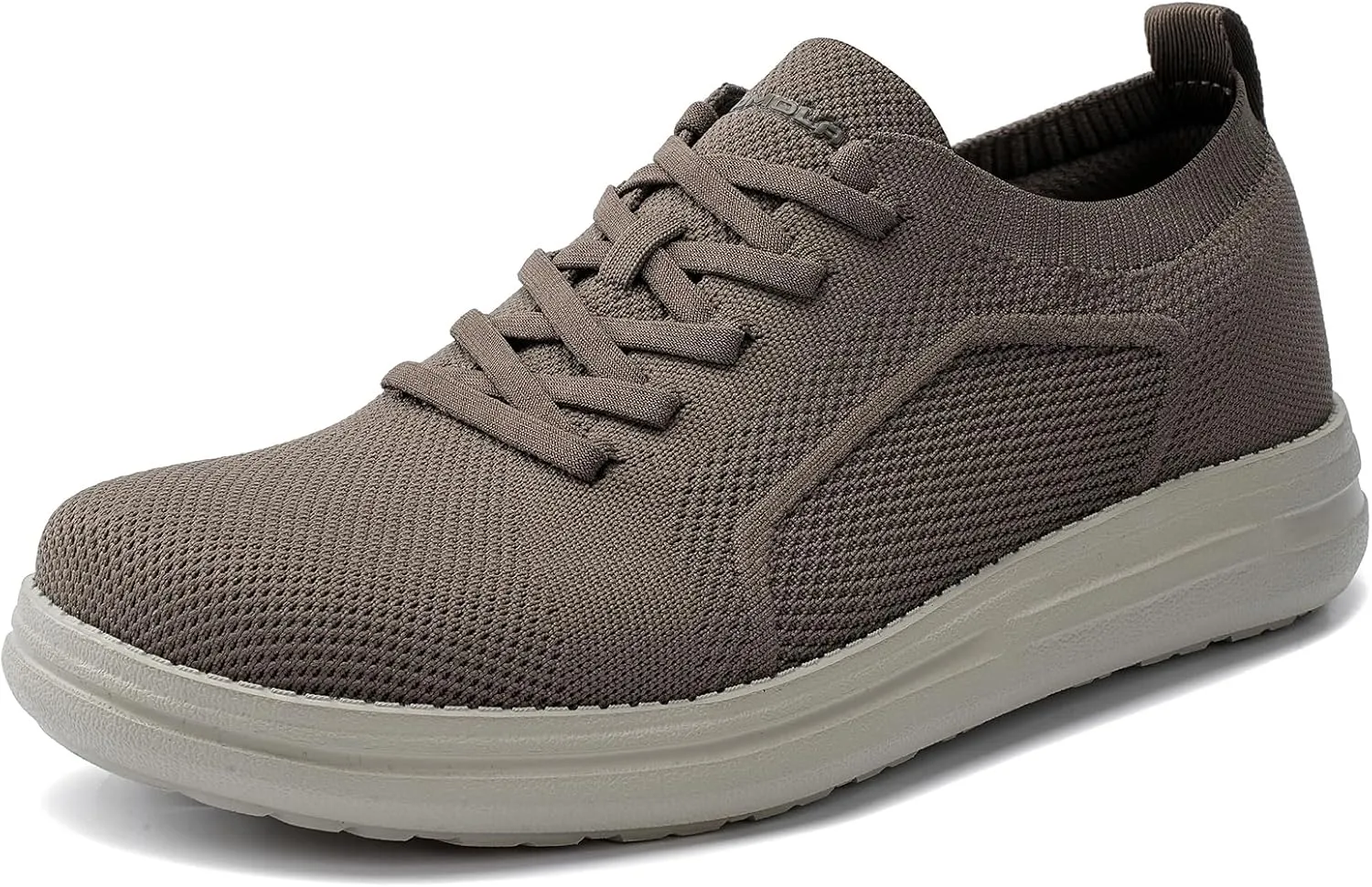 Men's Wide Toe Box Casual Dress Shoes - Black, US Men's Sizes - Mesh, Lace-Up, Round Toe, Casual, Walking, All-Season, Athletic Shoes