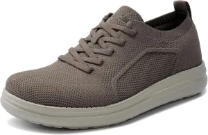 Men's Wide Toe Box Casual Dress Shoes - Black, US Men's Sizes - Mesh, Lace-Up, Round Toe, Casual, Walking, All-Season, Athletic Shoes