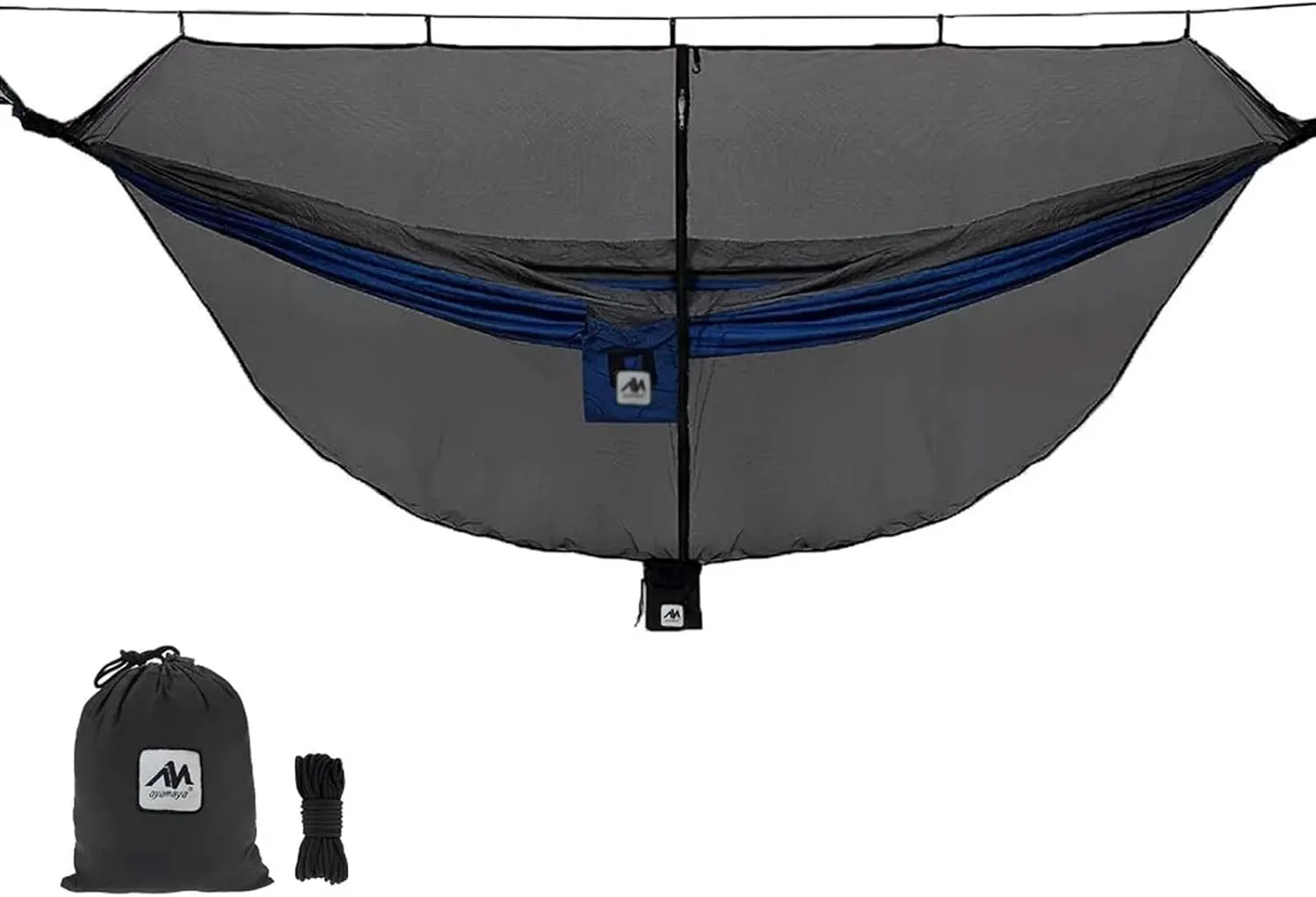 Mosquito Net for Camping Hammock, Lightweight & Portable Hammock Bug Net, 360 Degree Protection Camping Essentials with Double Sided Zipper for Easy Access Fits for All Camping Hammocks